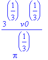 1/Pi^(1/3)*3^(1/3)*v0^(1/3)